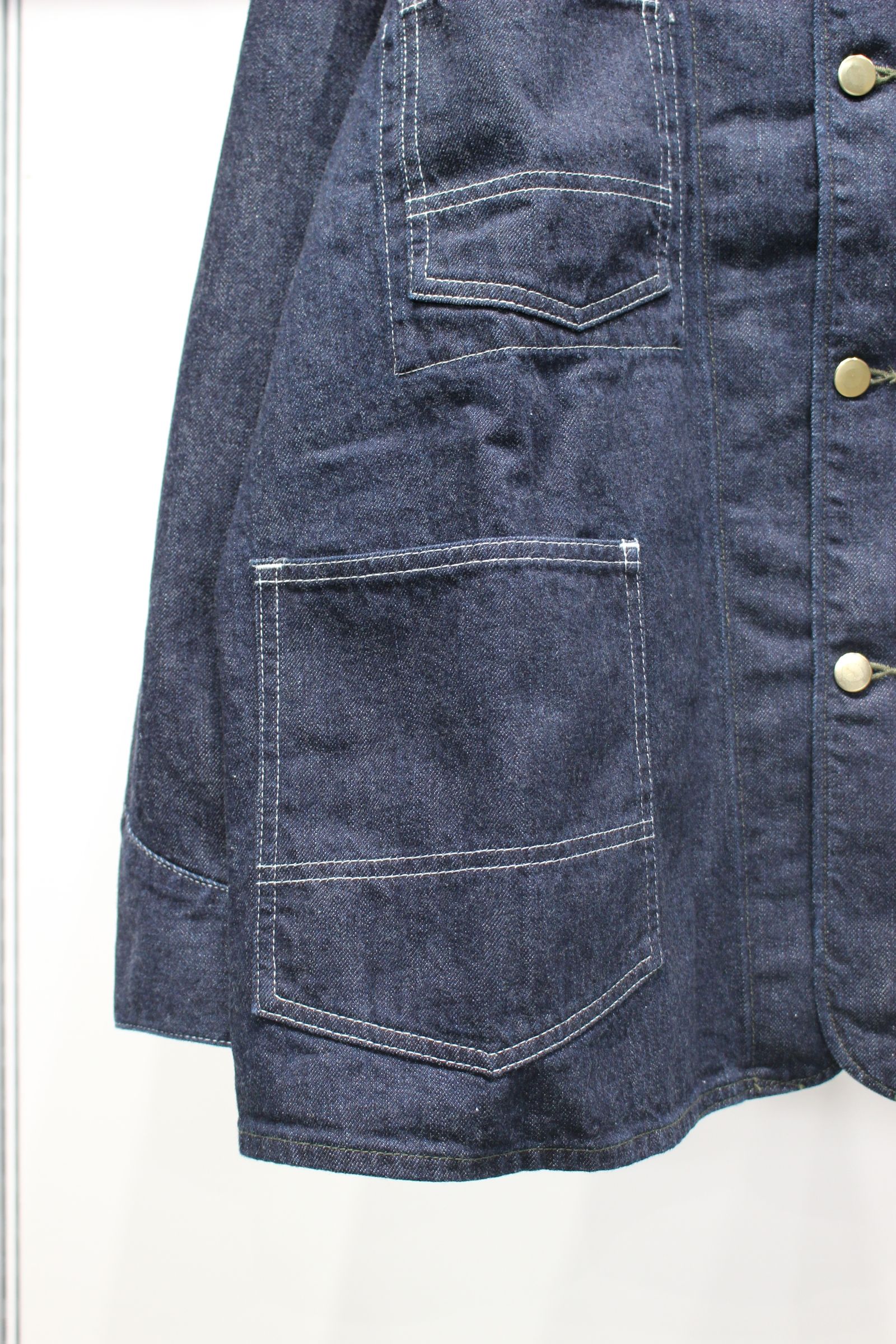 ZIMBABWE COTTON SHUTTLE DENIM 1st HERCULES COVERALL | NAVY | カバーオール