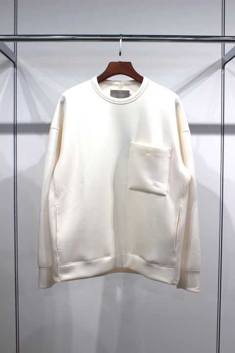 TWILL DOUBLE JERSEY P/O/WHITE