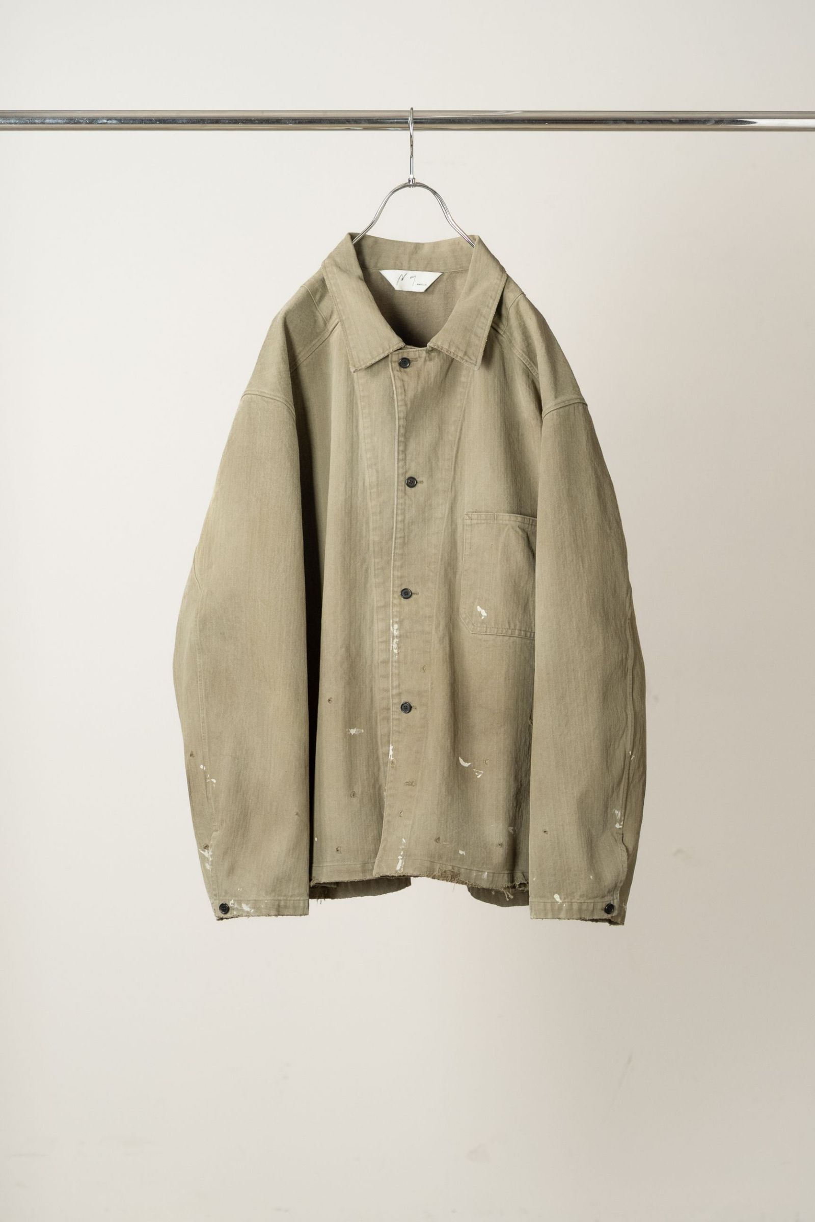 HERRINGBONE WORK SHIRT | M.GREEN | ワークシャツ