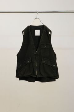 C/R DUCK UTILITY VEST | BLACK | ベスト