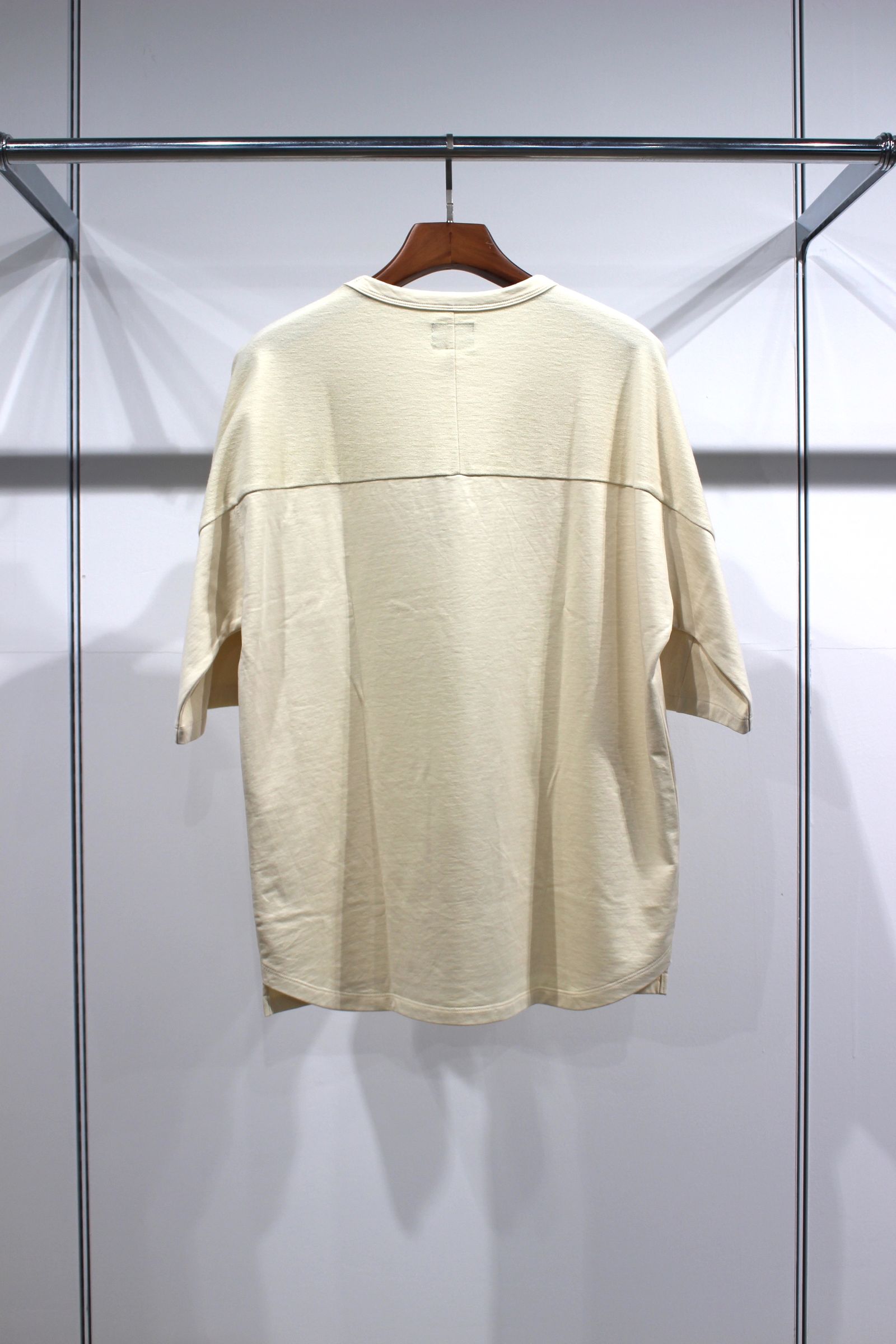 HIGH GAUGE FRENCH TERRY S/S TEE/IVORY