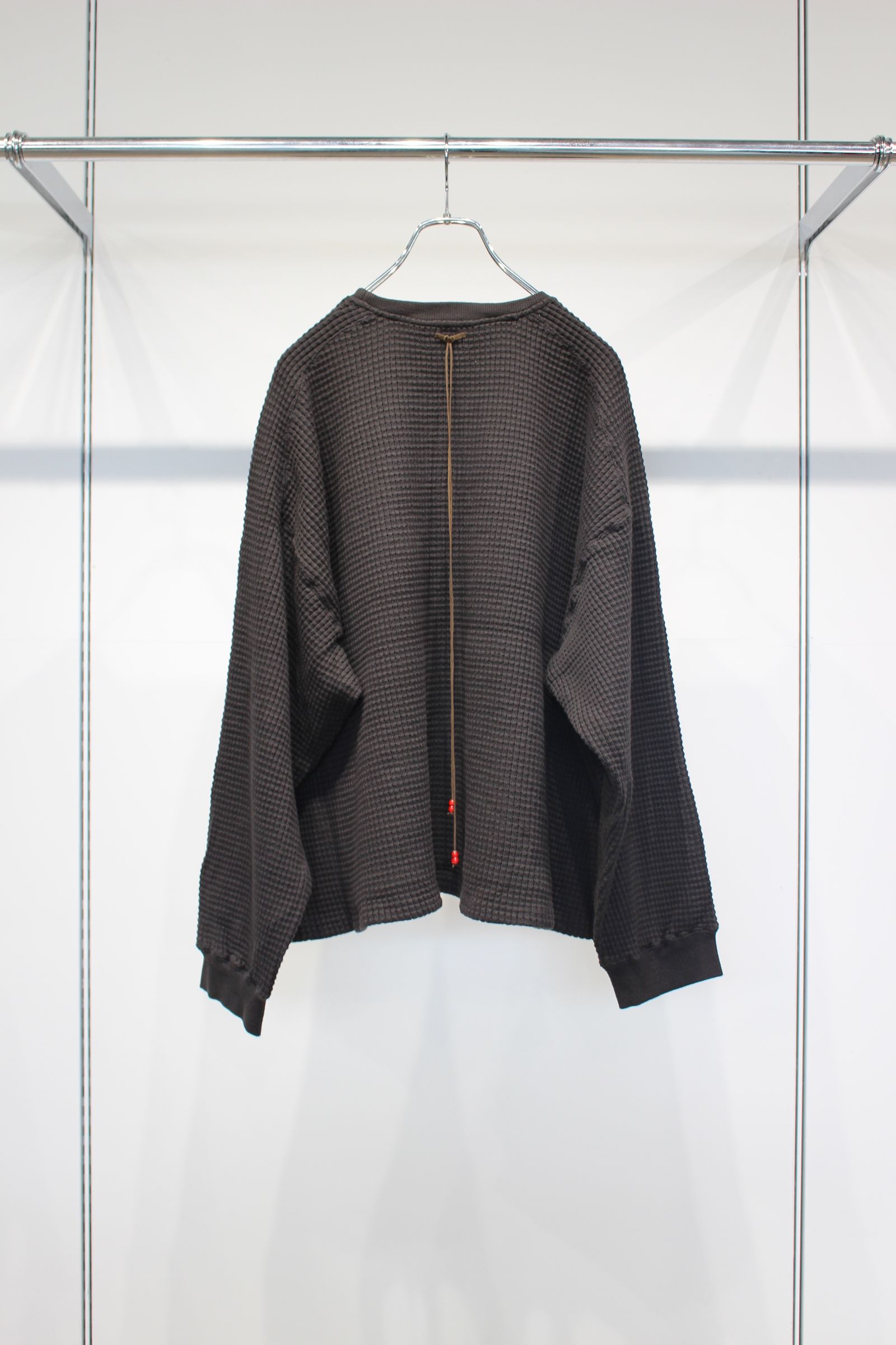 HEAVY WAFFLE OVER LS | BLACK | ヘビーワッフル
