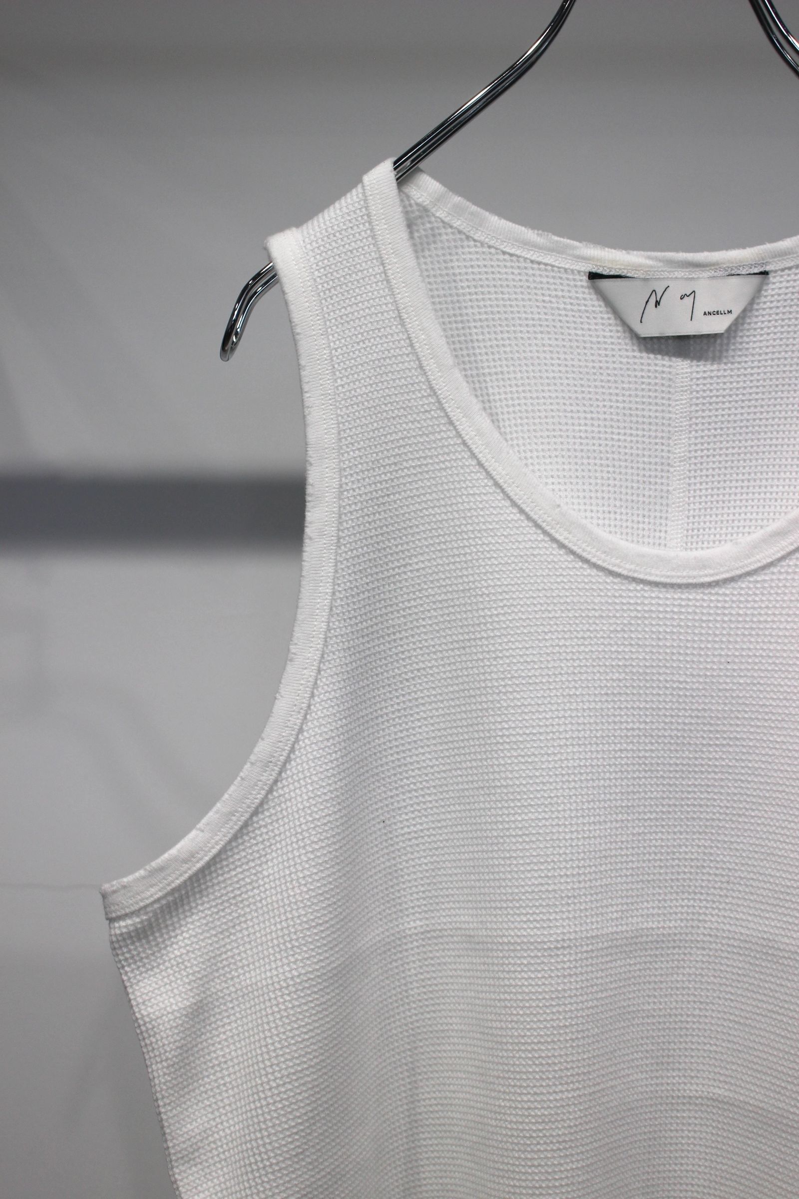 DAMAGE WAFFLE TANK | WHITE | タンクトップ