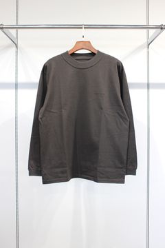 HEAVY PLATING L/S TEE | CHACOAL | カットソー