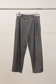 [ラスト1点] BELTED WOOL SLACKS | GRAY | スラックス