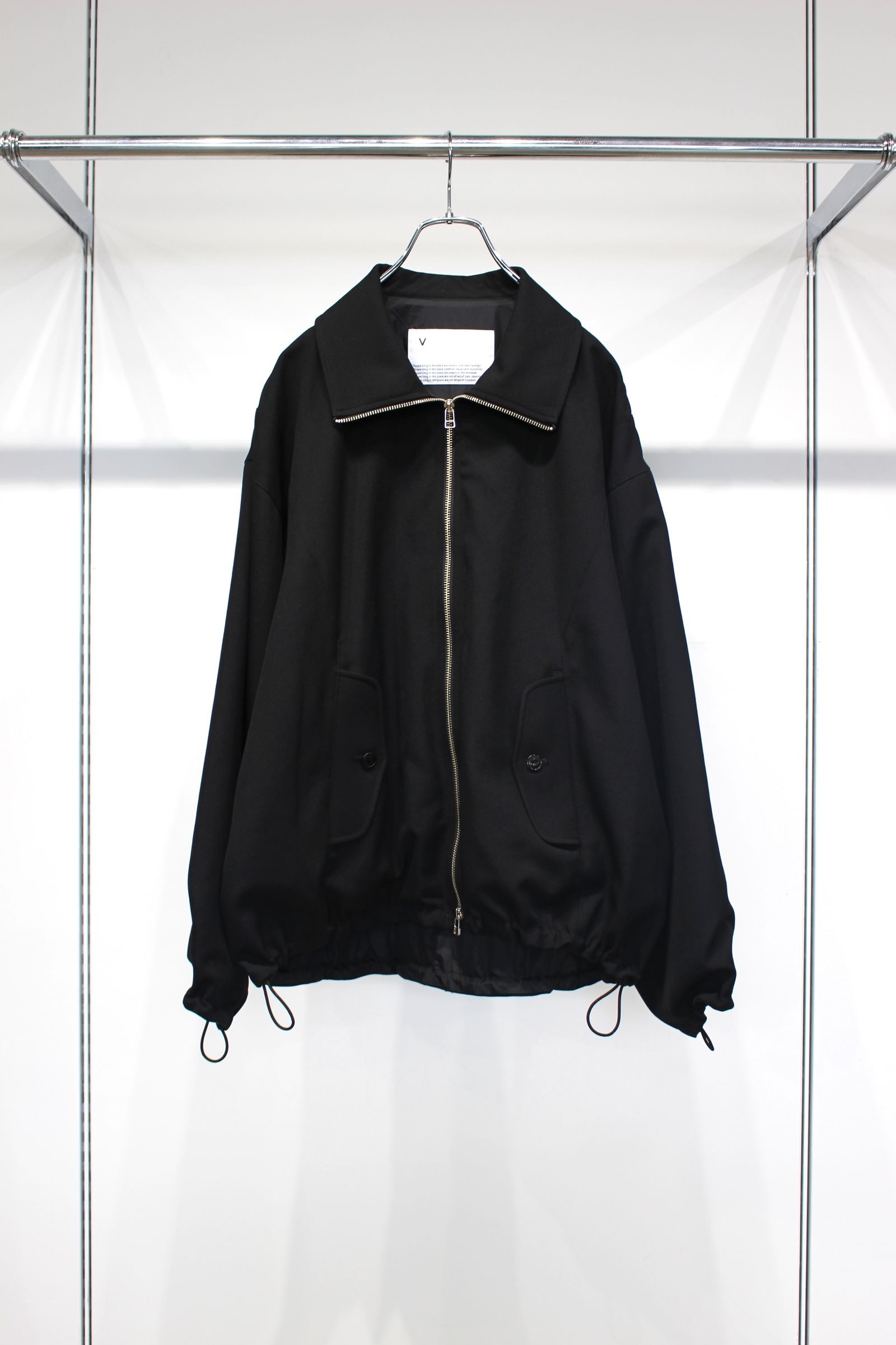 BISHU OLD WOOL GABARDINE Zip Blouson | BLACK | アウター