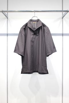 LAWN SKIPPER  SHIRTS | CHACOAL | スキッパーシャツ