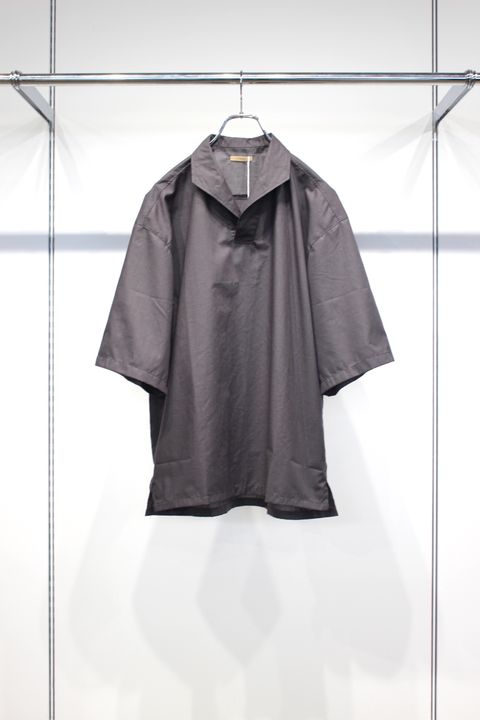 LAWN SKIPPER  SHIRTS | CHACOAL | スキッパーシャツ