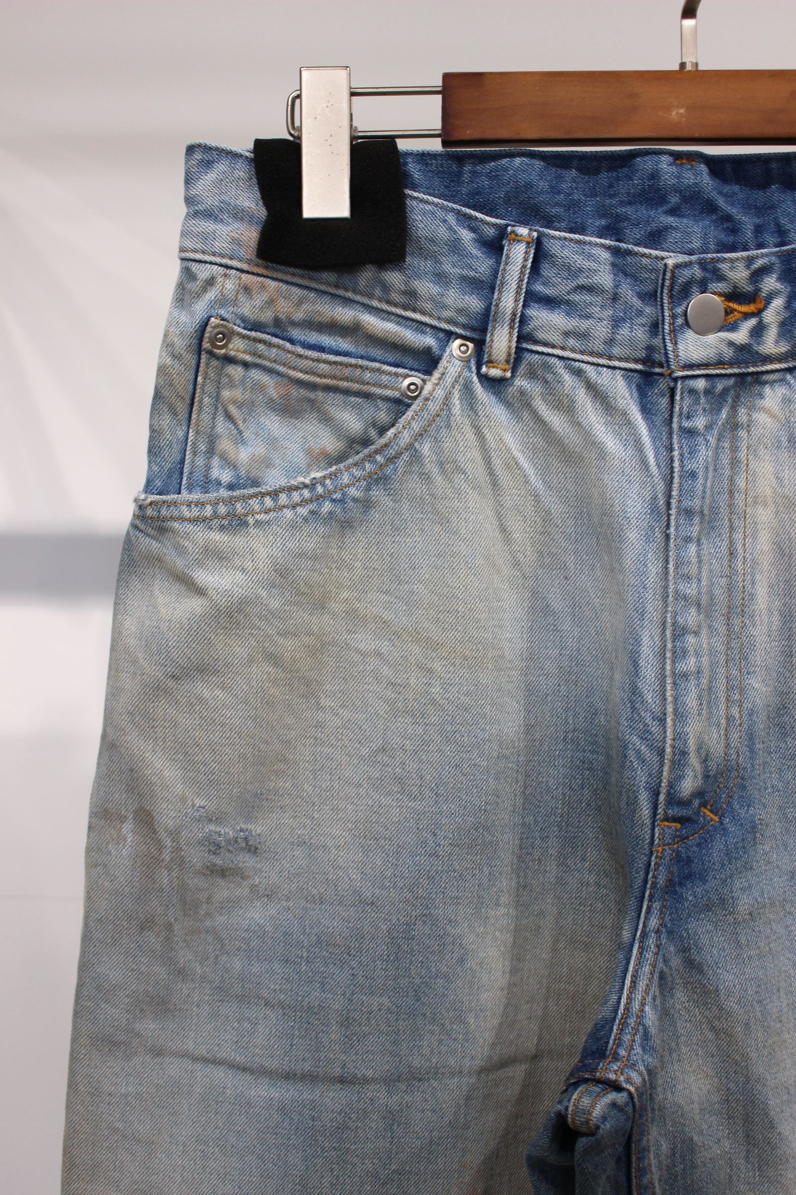 SELVEDGE DENIM STRAIGHT 5P PANTS/INDIGO