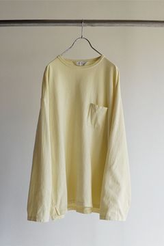 C/R CREW NECK LS T-SHIRT/CREAM