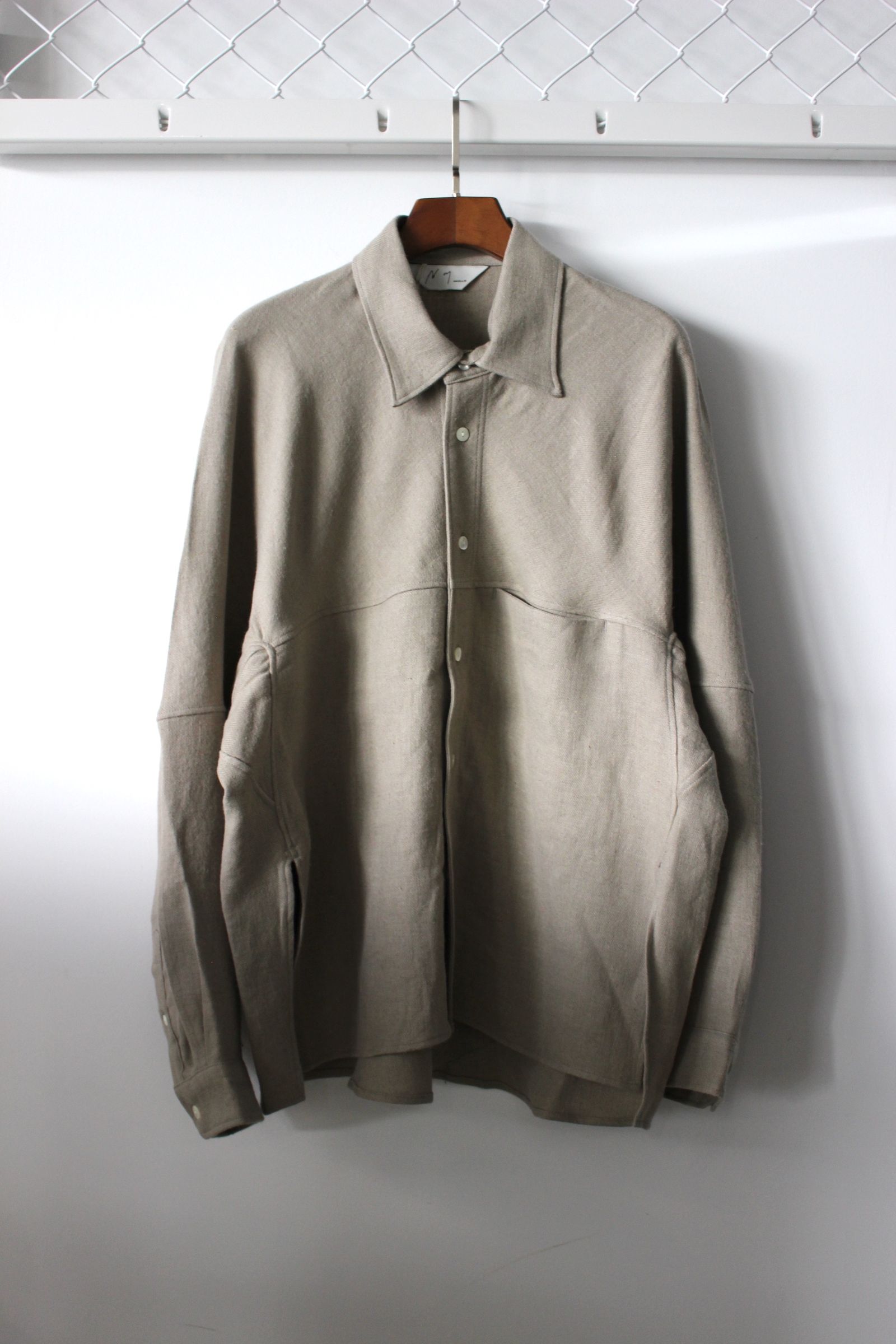 23AW Ancellm アンセルム W/L KIMONO SHIRT定価29700円 - トップス