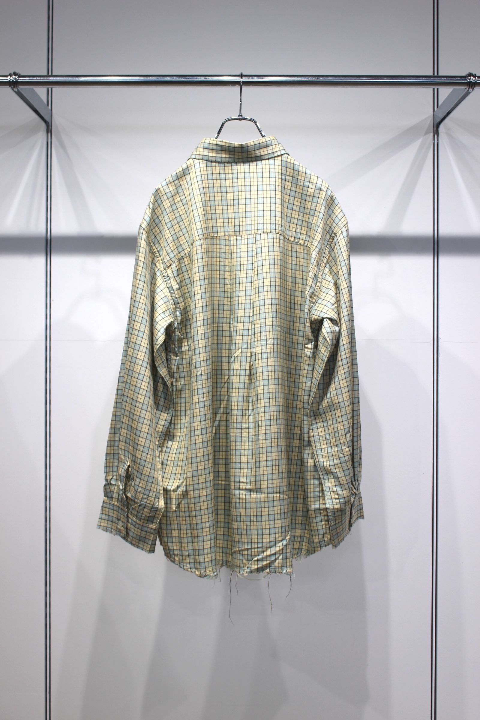 [ラスト1点] NEL CHECK OVER WORK SHIRT | CREAM | ネルシャツ