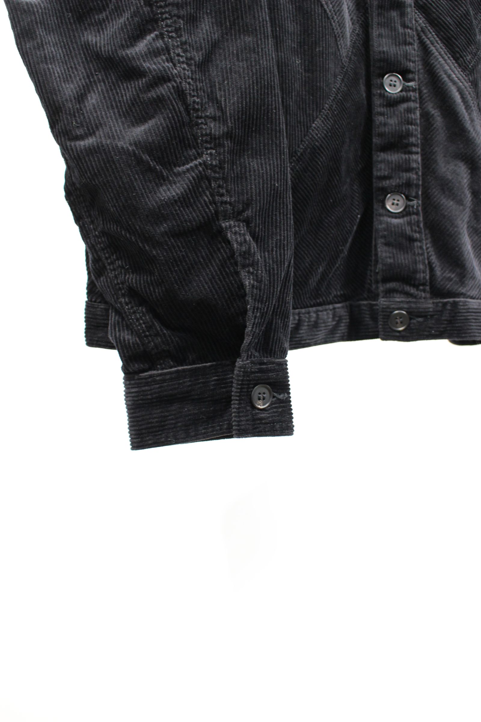 JieDa - PANEL CORDUROY JACKET/BLACK | NapsNote