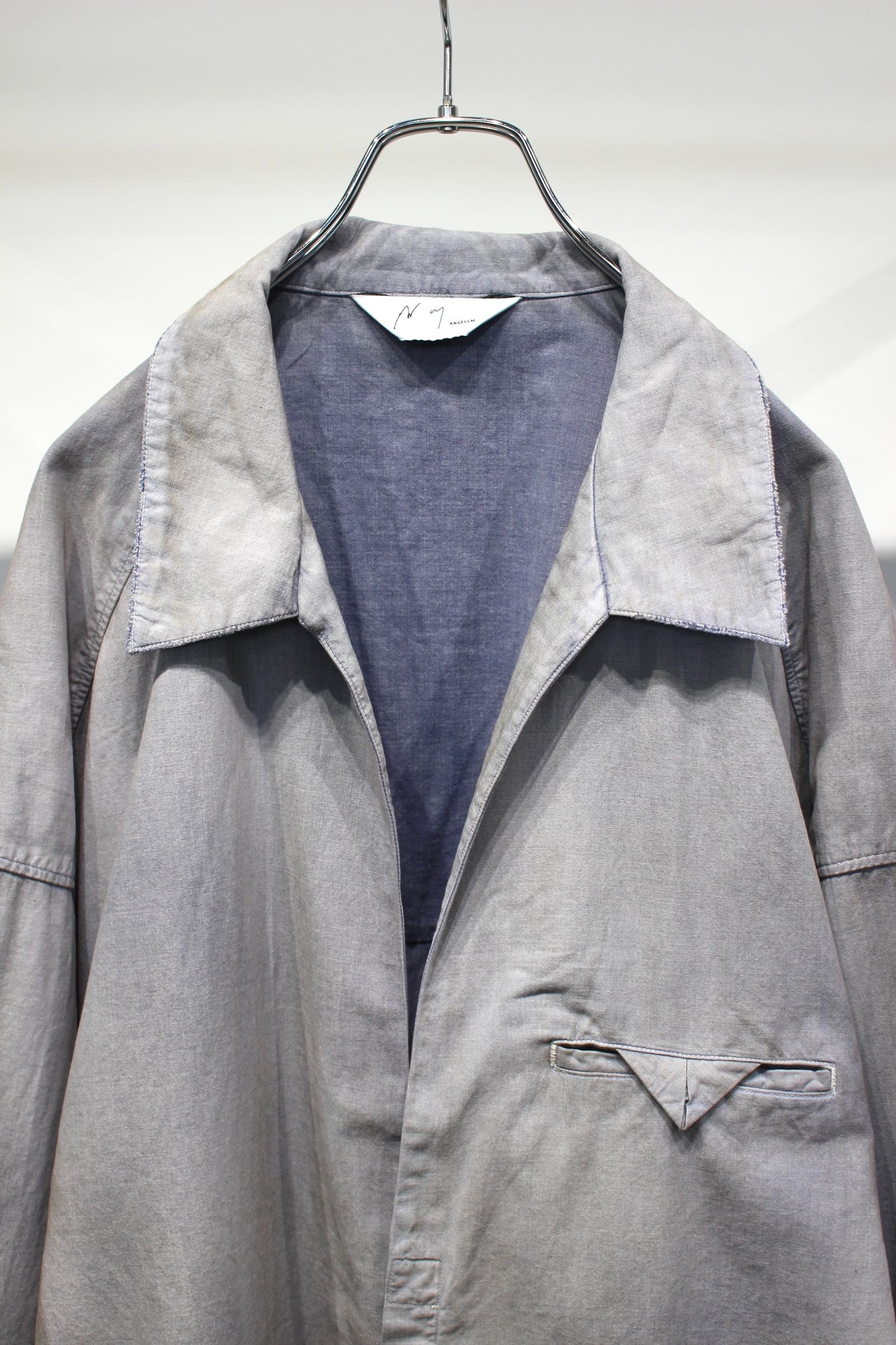 AGING CHAMBRAY LONG SHIRT | DUSKY PURPLE | シャンブレーシャツ