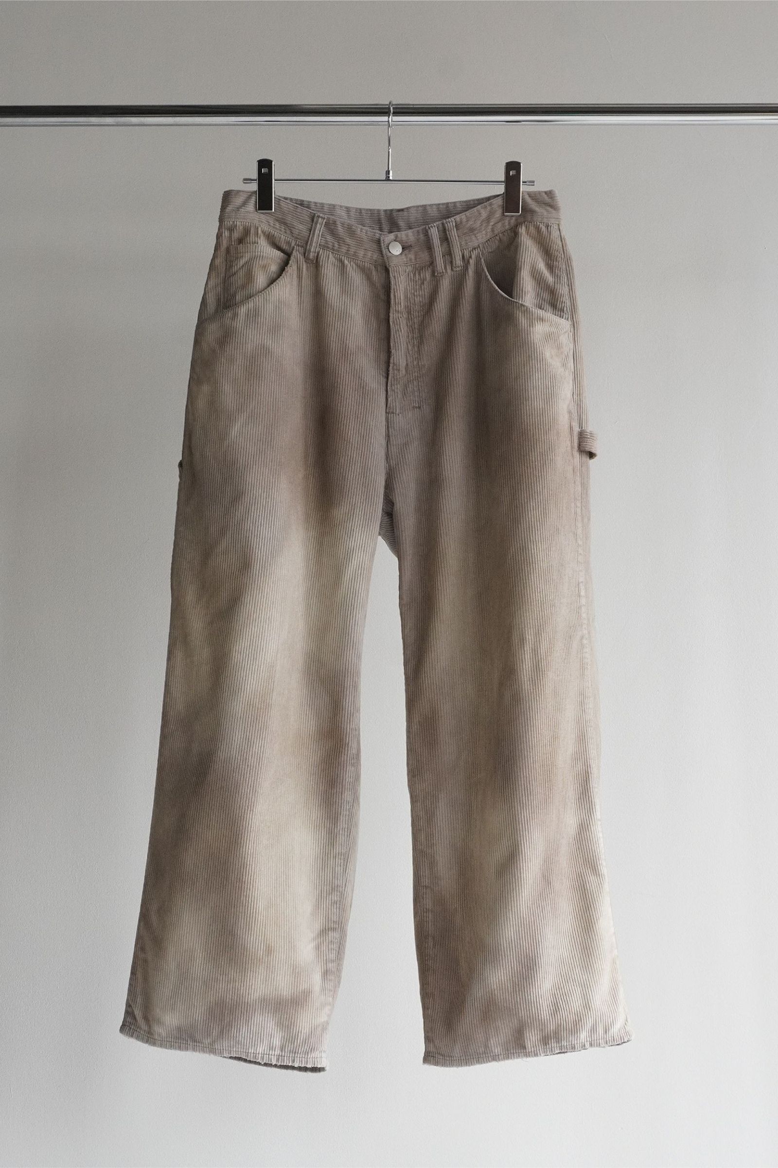 ANCELLM - CORDED VELVETEEN PAINTER PANTS | GRAY | ペインターパンツ | NapsNote