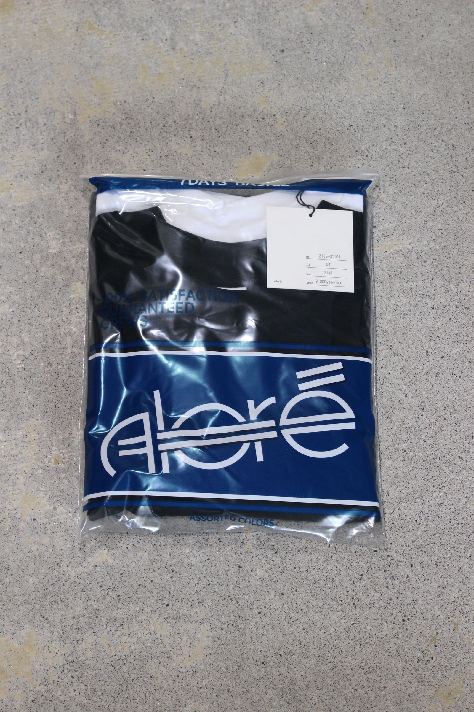 WIDE NECK 2PACK T-SHIRTS - saby×ALORE -/2パックTEE