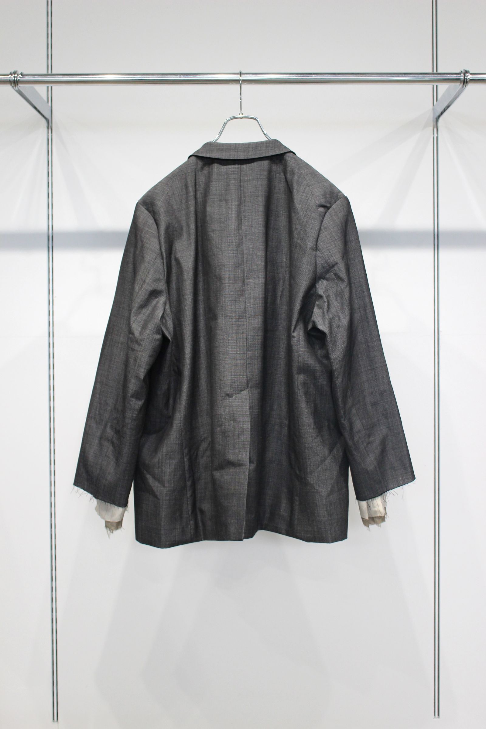 LAYERED TAILORED JACKET | HAKEME WIDE SLACKS | BLACK | セットアップ
