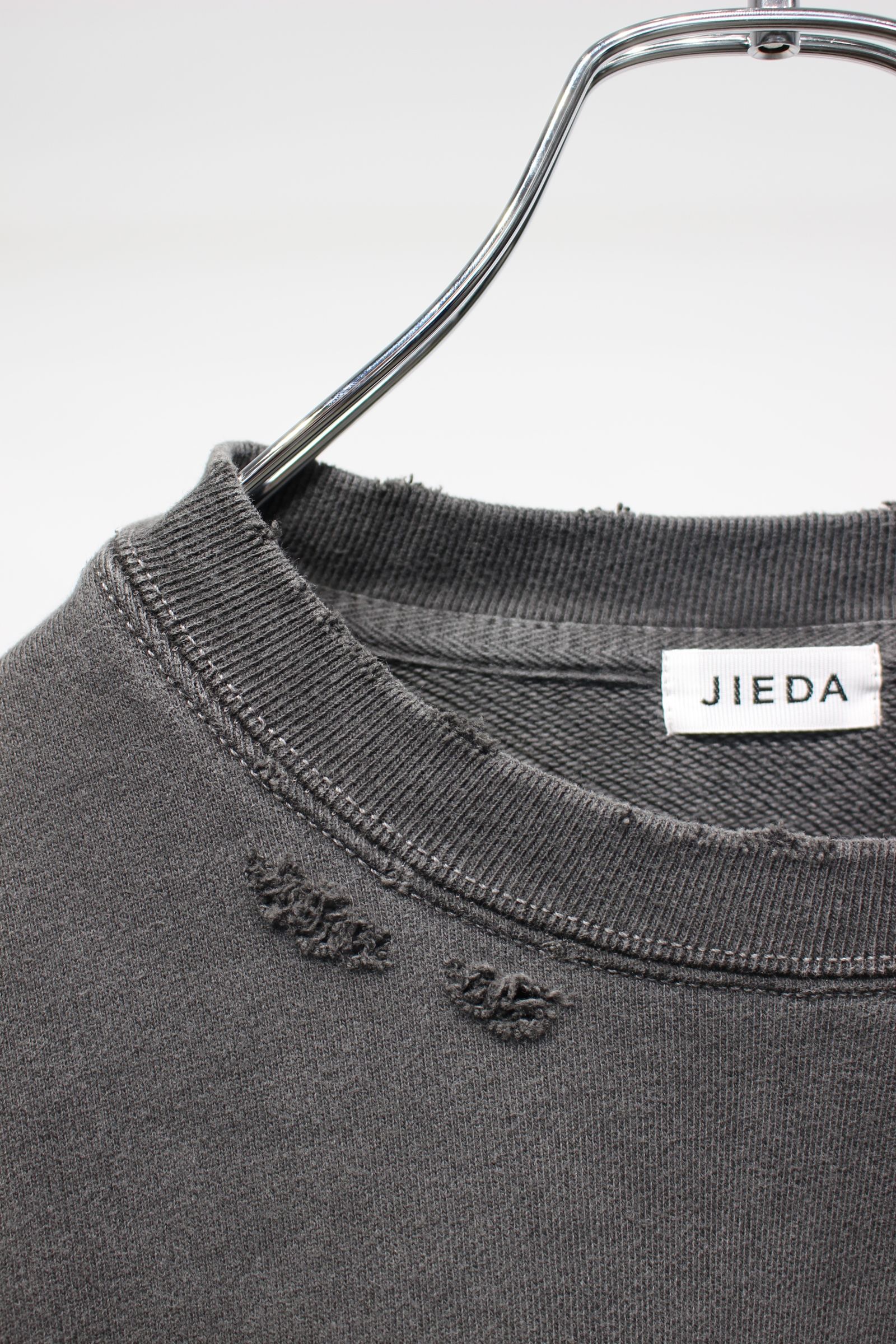 DAMAGE PIGMENT SWEAT CREW | BLACK | スウェット