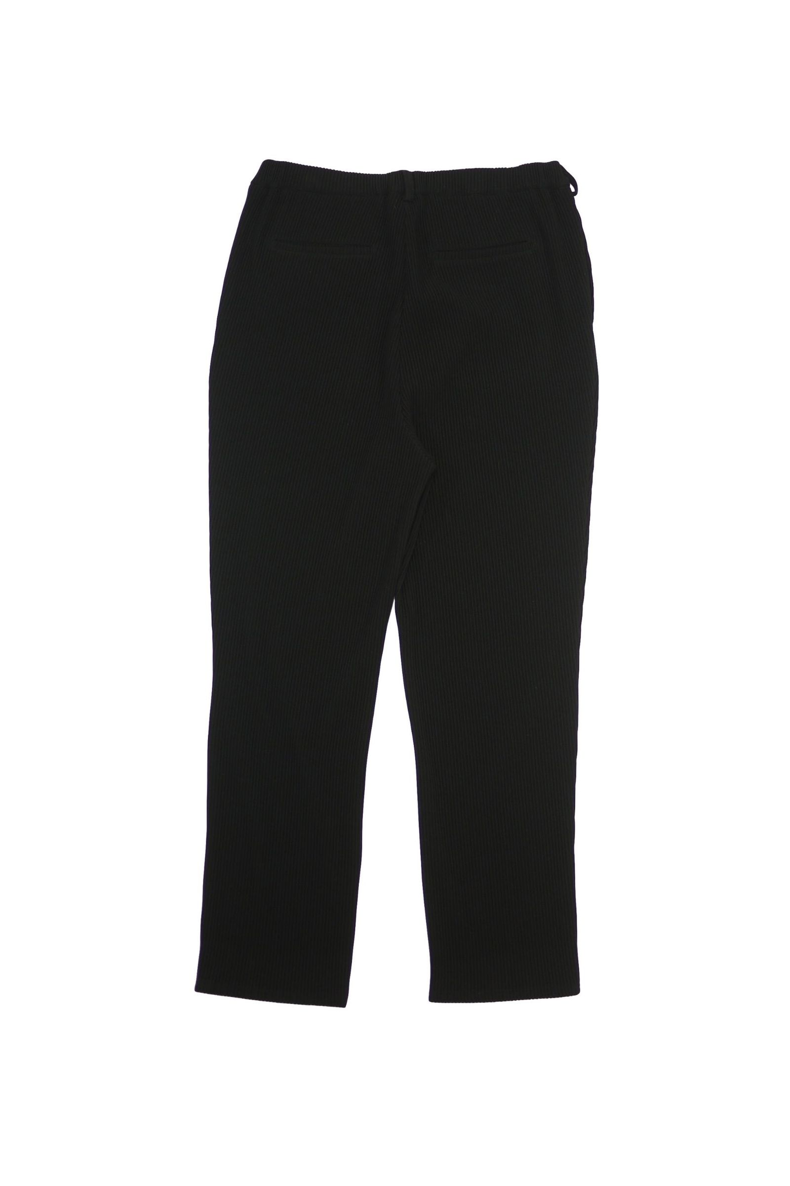 RIPPLE TAPERED SLACKS/BLACK
