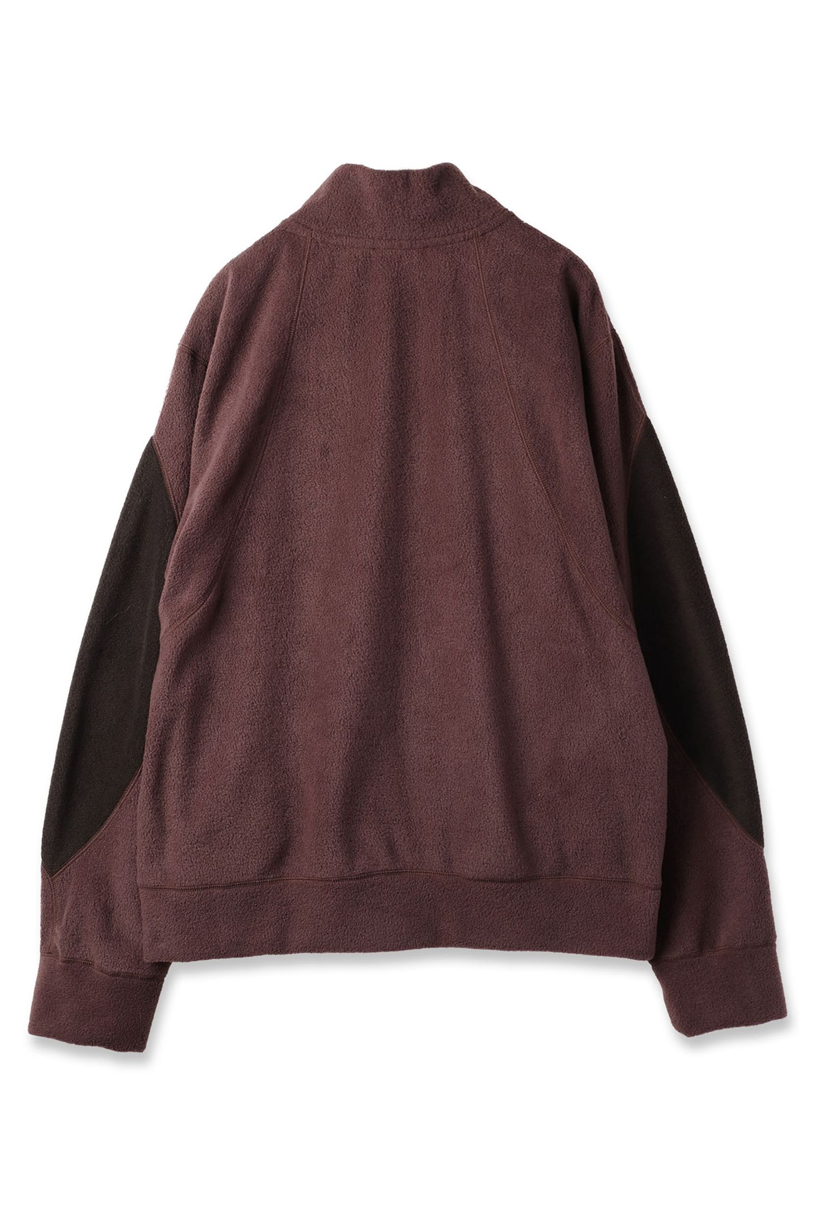 [ラスト1点] SWITCHING FLEECE HALF ZIP L/S | BROWN | フリース