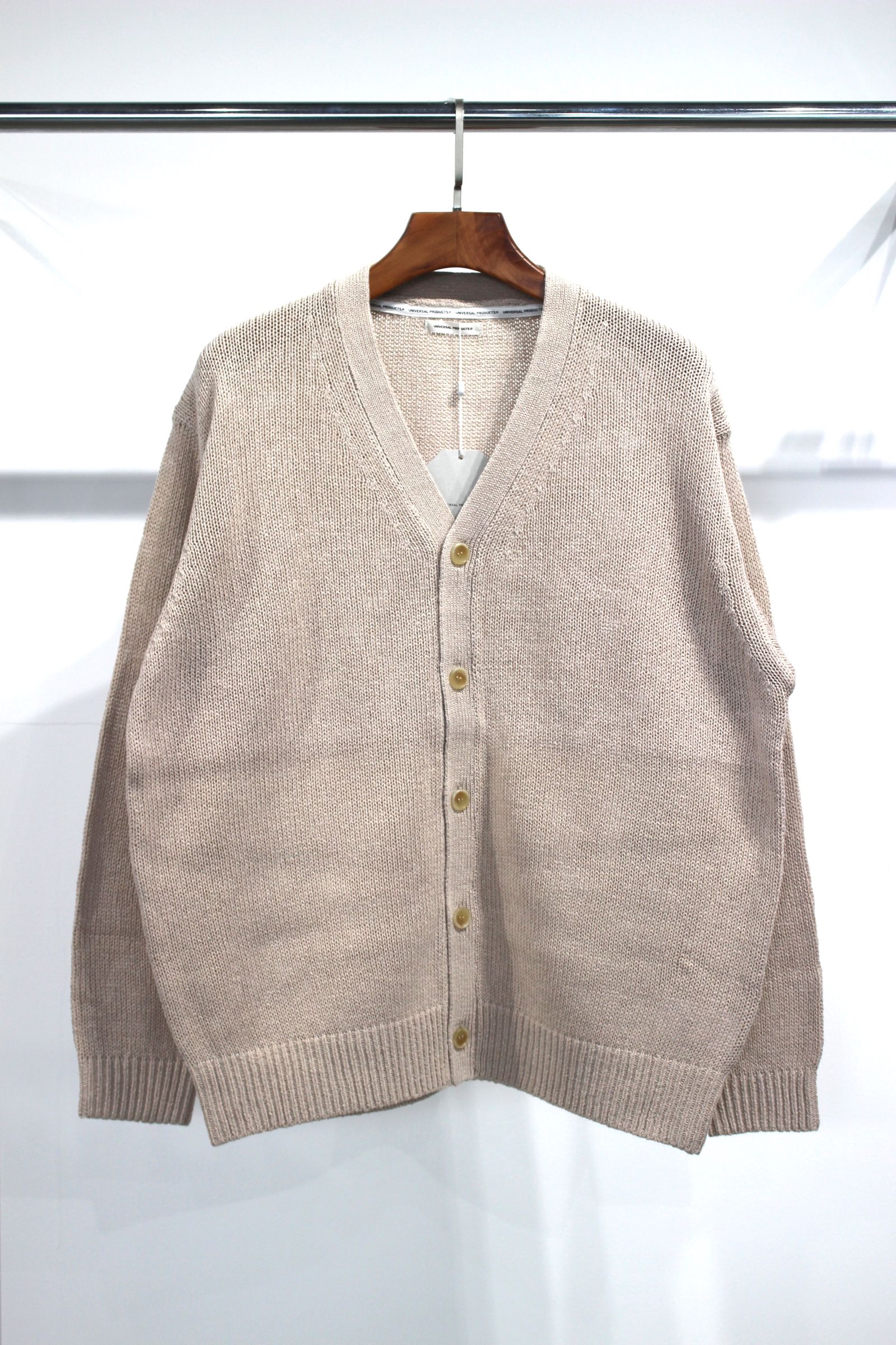 UNIVERSAL PRODUCTS - DRY COTTON KNIT CARDIGANE/コットンニット