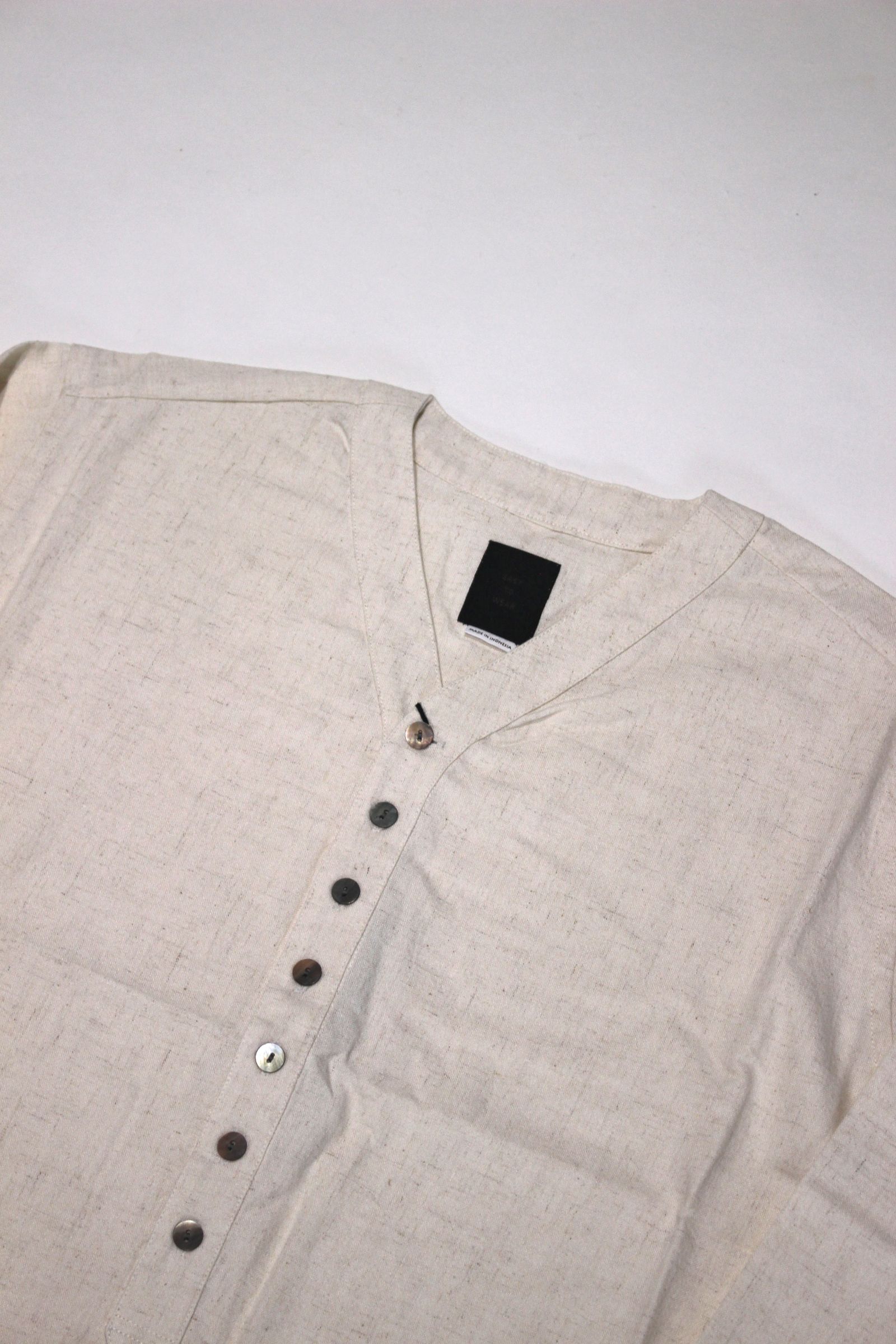 RAYON LINEN PULLOVER SH/プルオーバーシャツ