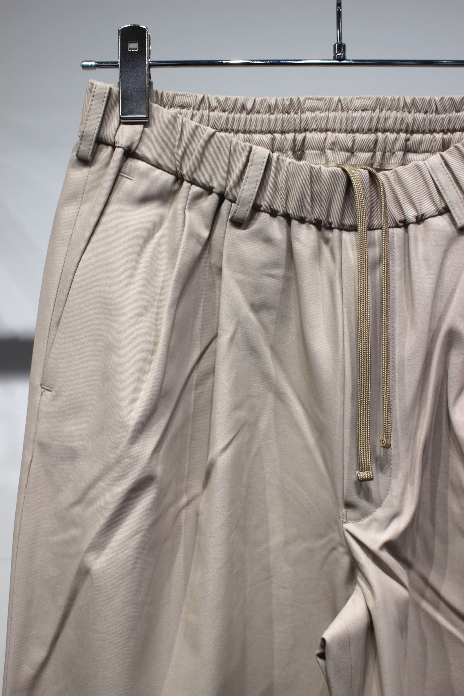 ORGANIC COTTON HIGH  TWIST STANDARD WIDE  PANTS | ECRU | ワイドパンツ