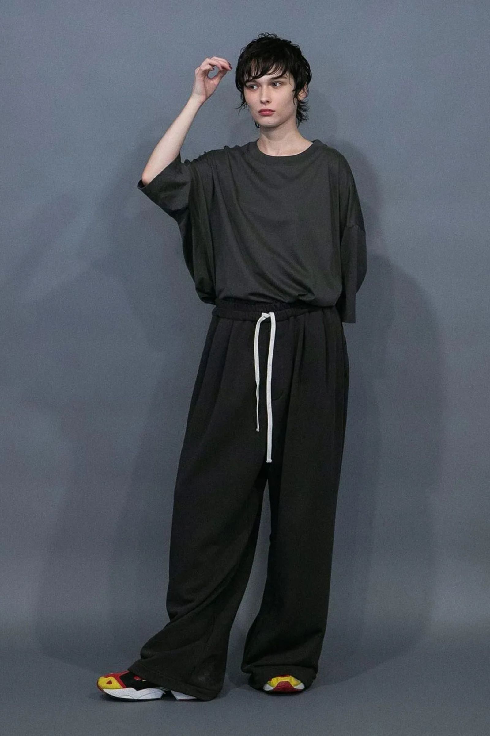 GIZANDY JERSEY OVERSIZE T-SHIRT | OLIVE | カットソー