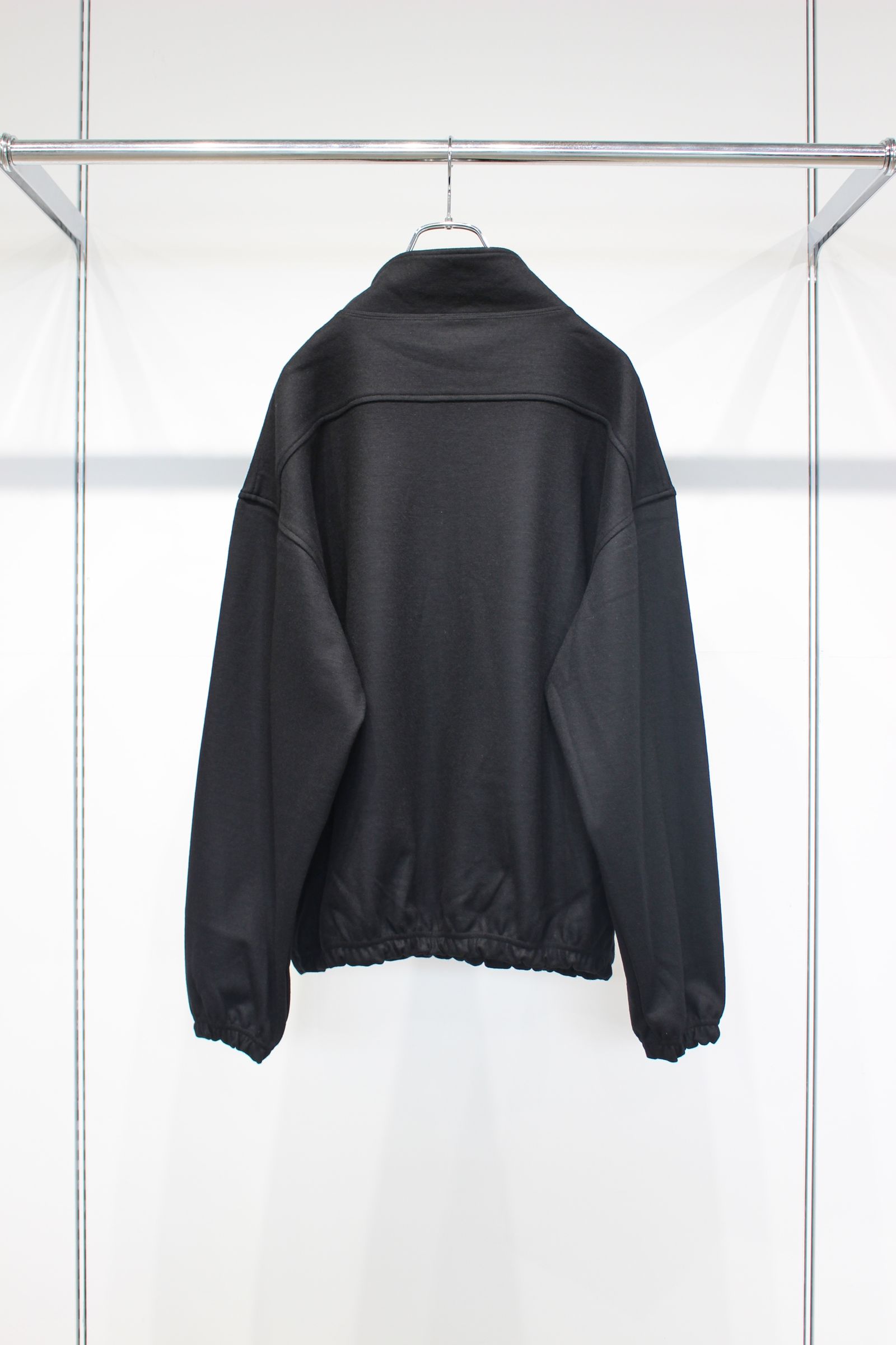 WIDE HALF ZIP | BLACK | ハーフジッププルオーバー