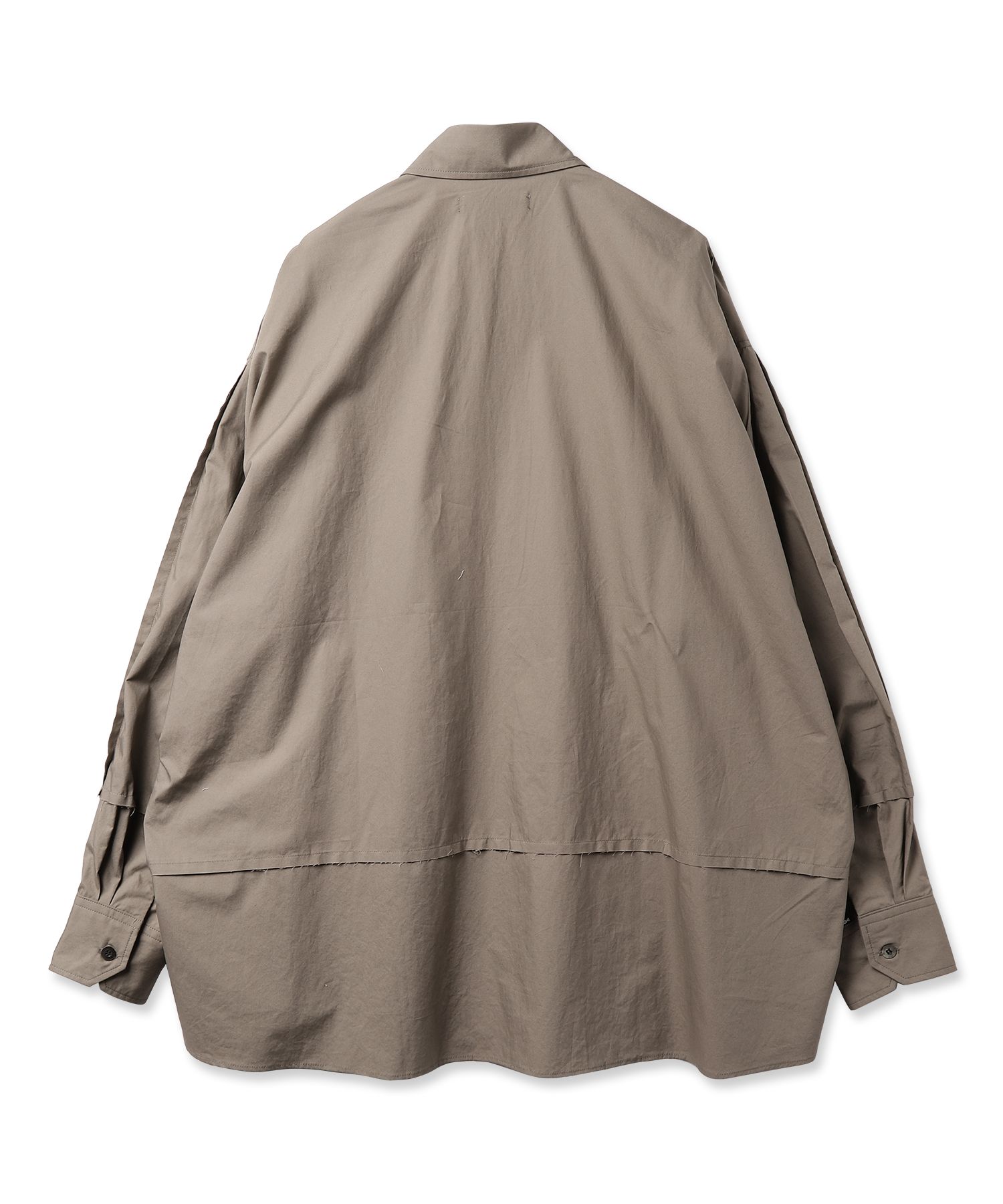 CUTTING OVER SHIRT | KHAKI | シャツ
