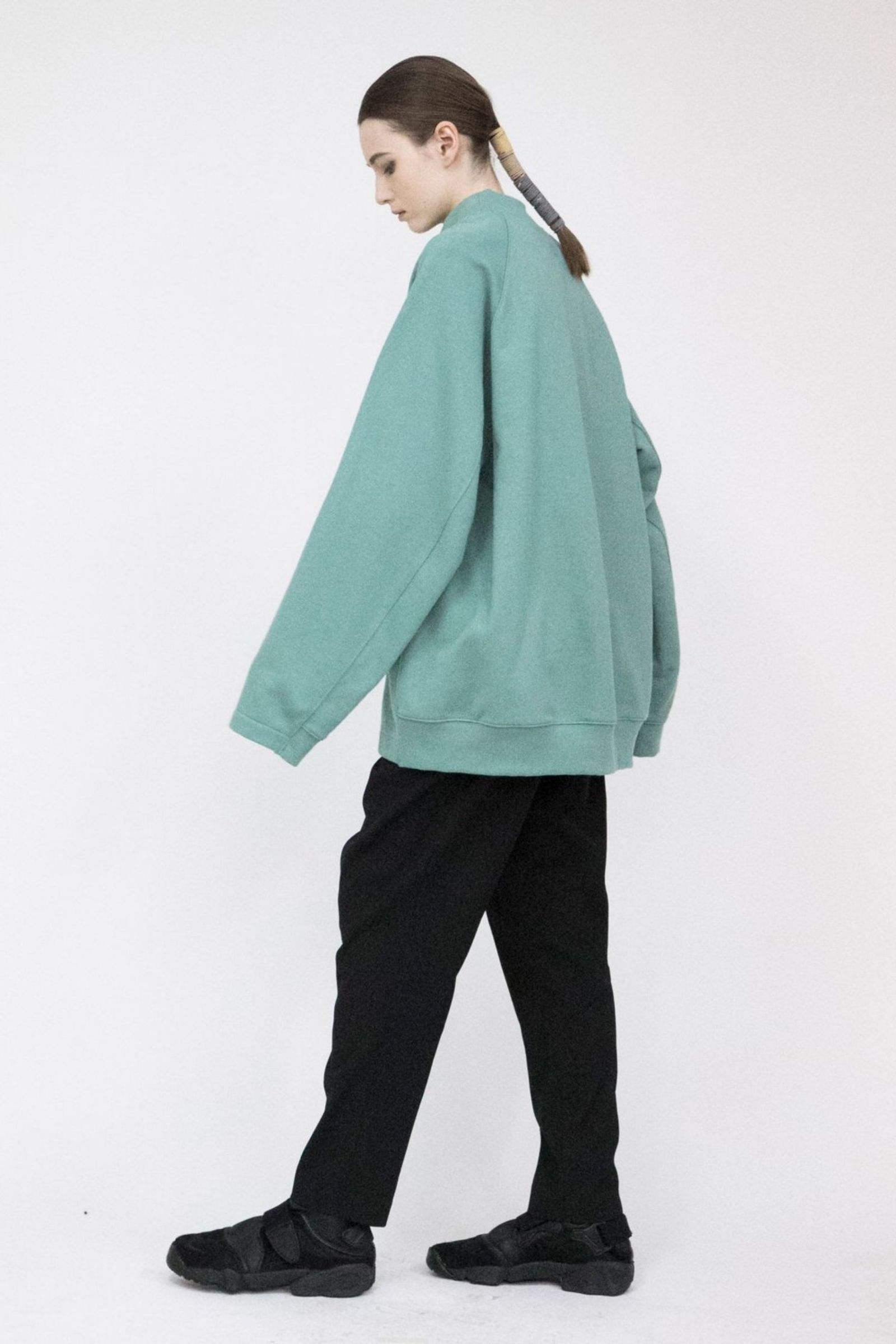 Pile Shape Knitted Sweat (Hi-neck)/ハイネックスウェット