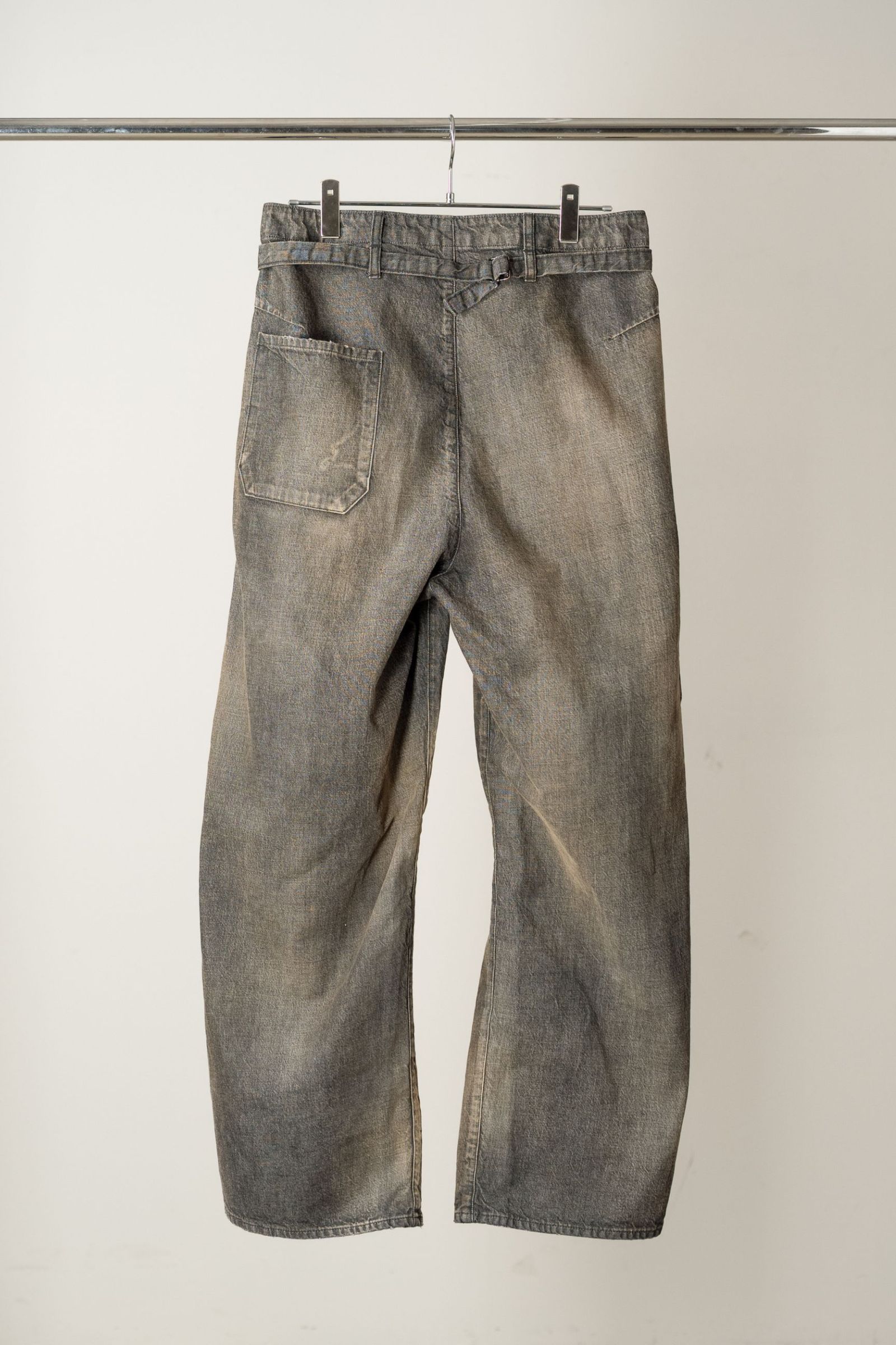 [ラスト1点] DENIM PAINTER PANTS | BLACK | ペインターパンツ
