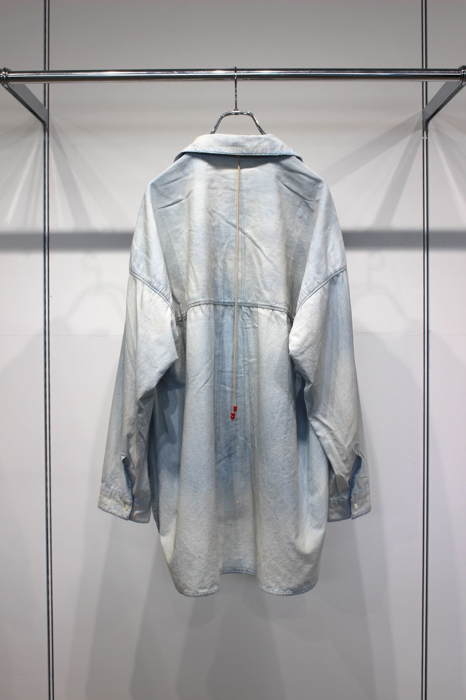 [ラスト1点] AGING CHAMBRAY LONG SHIRT | INDIGO | シャンブレーシャツ