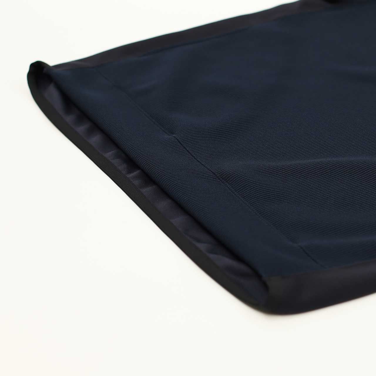 KNIT-COMBI RAYON DOUBLE-KNIT P/O | NAVY | クルーネックプルオーバー