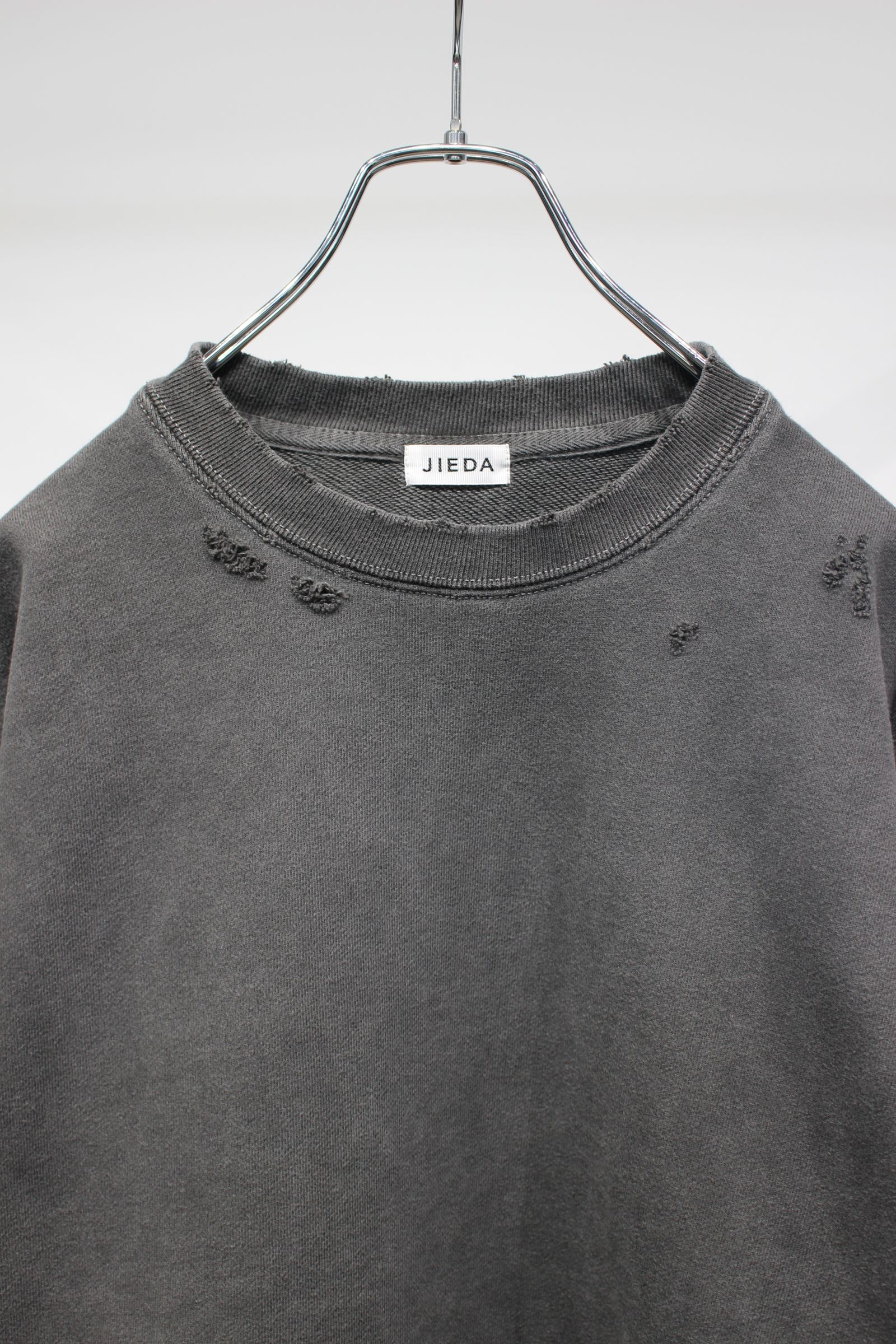 DAMAGE PIGMENT SWEAT CREW | BLACK | スウェット