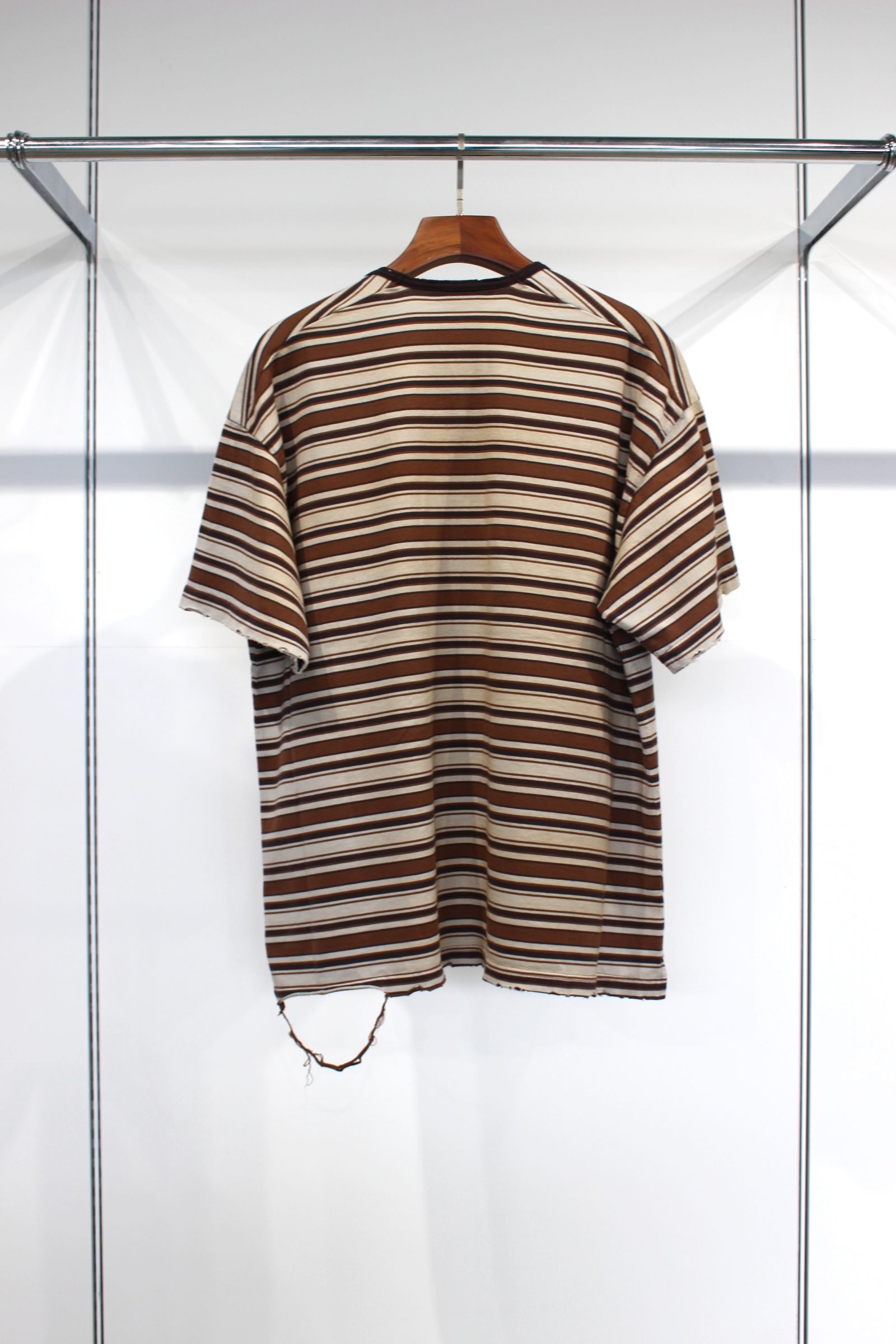 ANCELLM - MULTI BORDER T-SHIRT | BEIGE | Tシャツ | NapsNote