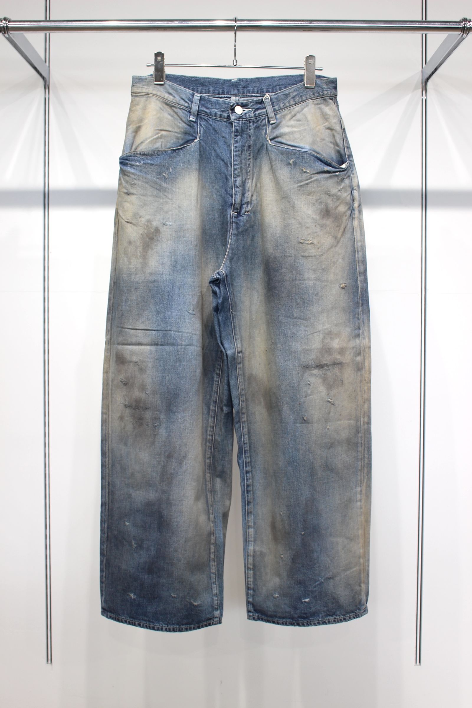 DENIM WIDE SLACKS | INDIGO | デニムパンツ