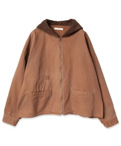 DAMAGE DUCK HOOD SHIRT/パーカー/ブラウン