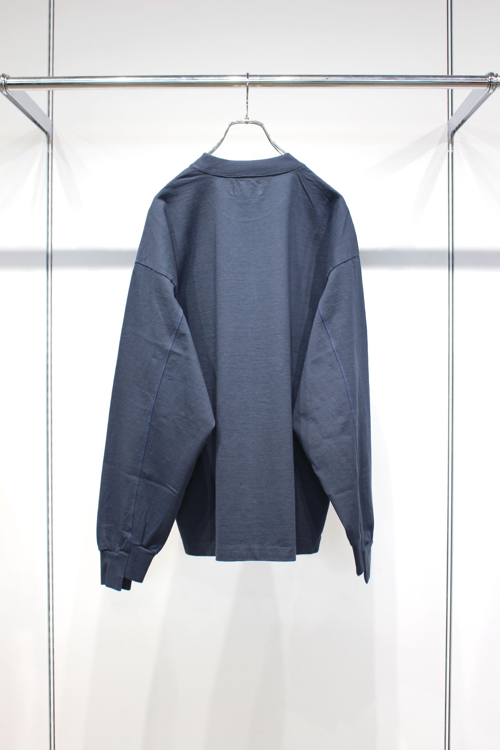 [ラスト1点] Stitch L/S T-shirts | CHARCOAL | カットソー