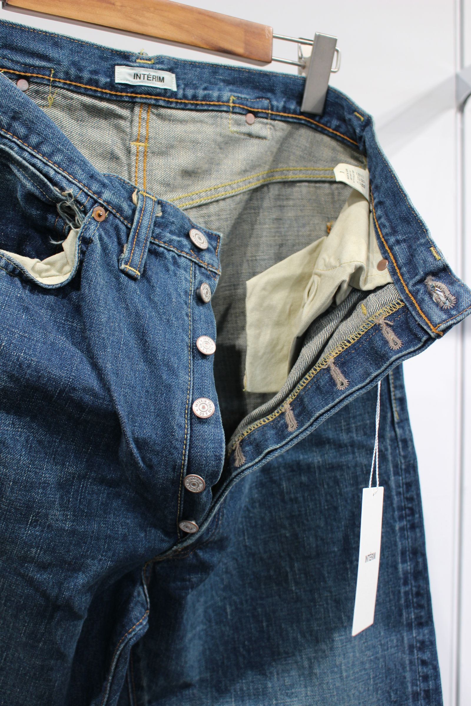 VINTAGE WASHED "1937XX" SHUTTLE DENIM TROUSERS/CLASSIC