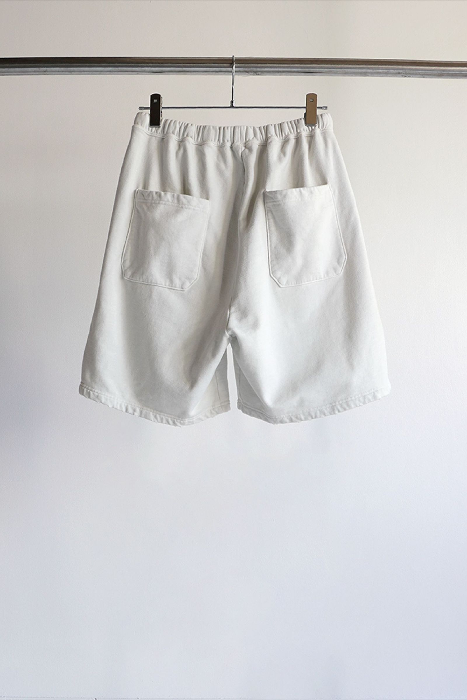 パンツ ANCELLM 3/4 Tuck Sweat Shorts (Ash Gray) 2025SS】 ANCELLM