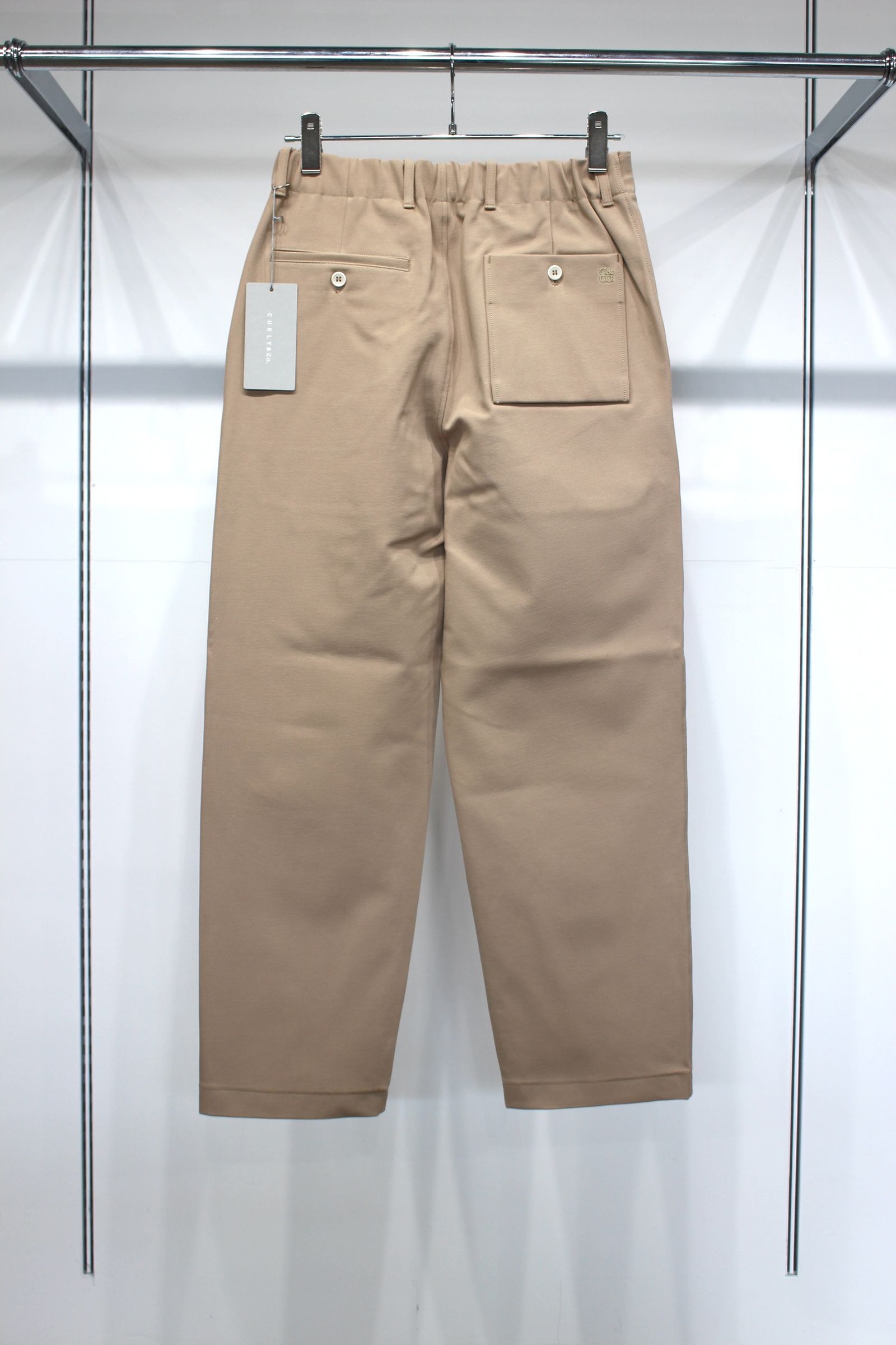 KNIT CHINO-CLOTH PANTS (STRAIGHT) | KHAKI | ニットチノパンツ