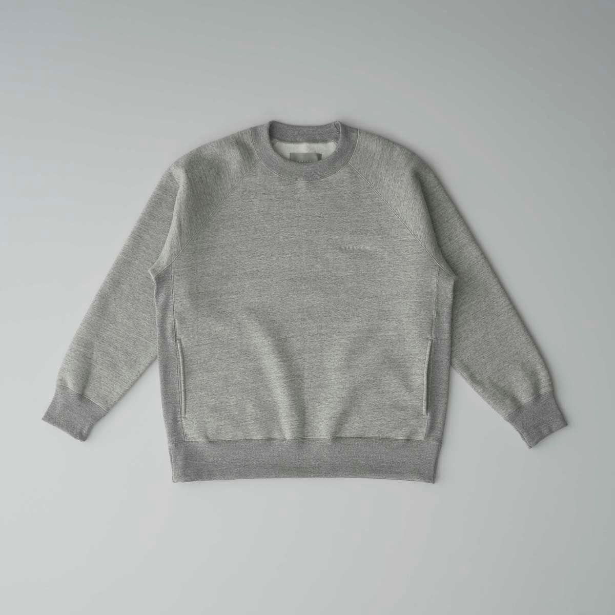 RAFFY HIGH-CREW NECK P/O -brushed- | CHARCOAL | スウェット
