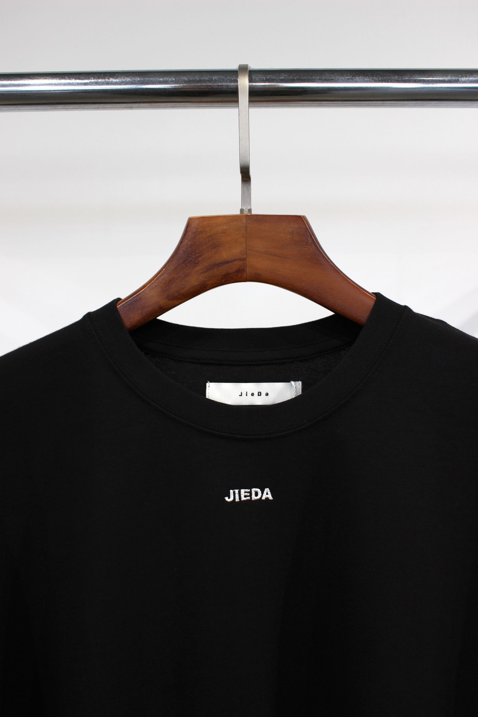JIEDA EMBROIDERY OVERSIZED TEE/オーバーサイズTシャツ/ブラック