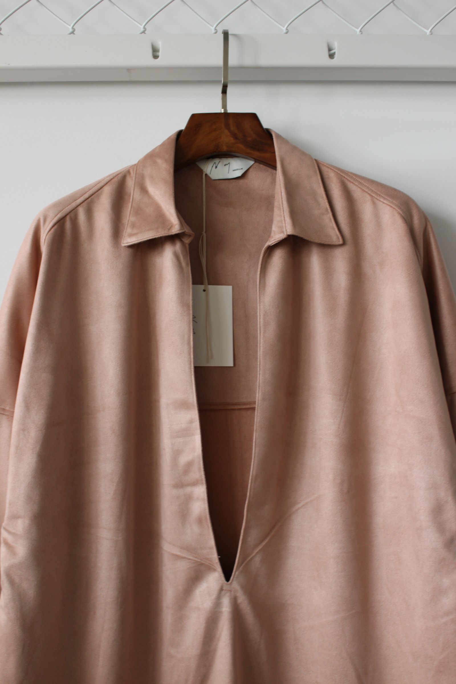 ANCELLM - VEGAN LEATHER SKIPPER SHIRT/D.PINK | NapsNote