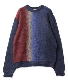 GRADATION KNIT/ニット/ネイビー