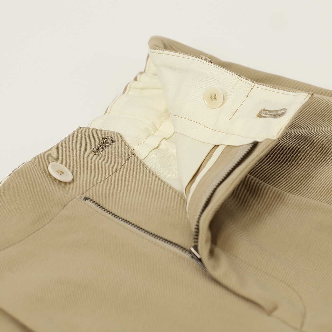 KNIT CHINO-CLOTH PANTS (STRAIGHT) | KHAKI | ニットチノパンツ