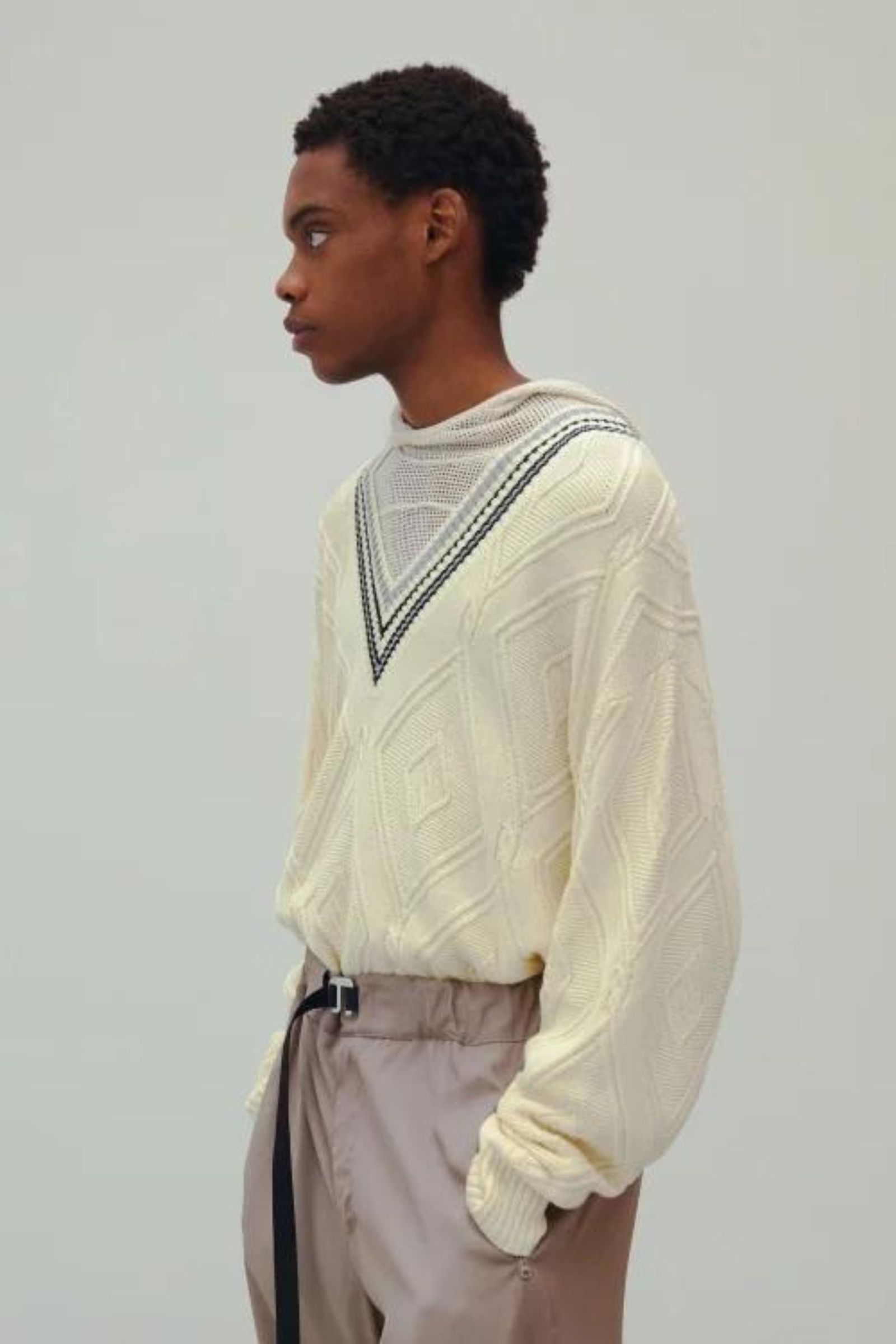 MESH HOODIE | IVORY | メッシュフーディ