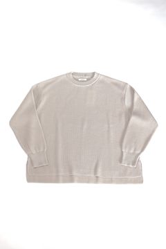 HARD TWISTED WOOL RIB CREW SWEATER/ウールリブニット