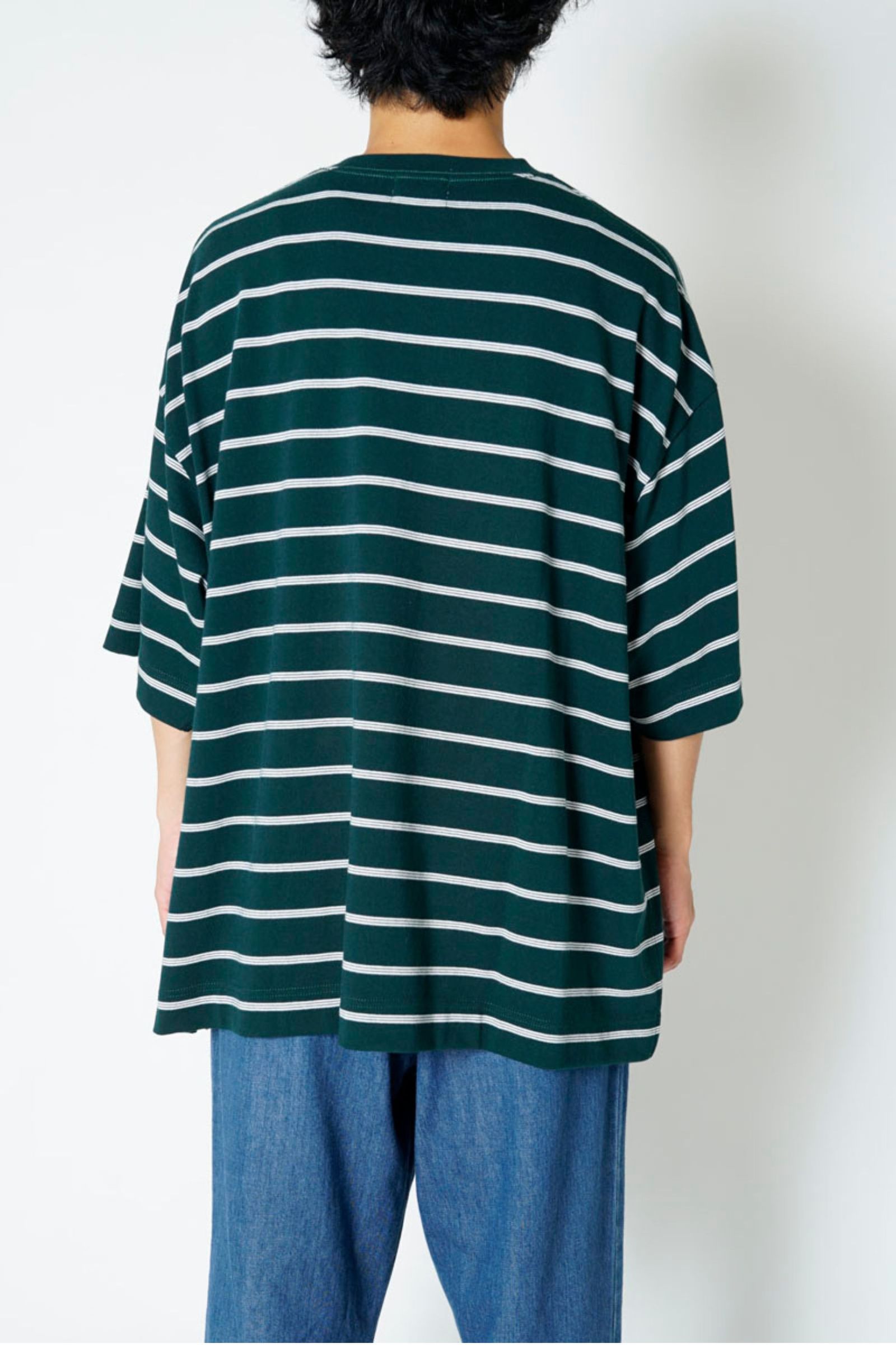 BORDER WIDE S/S TEE/GREEN